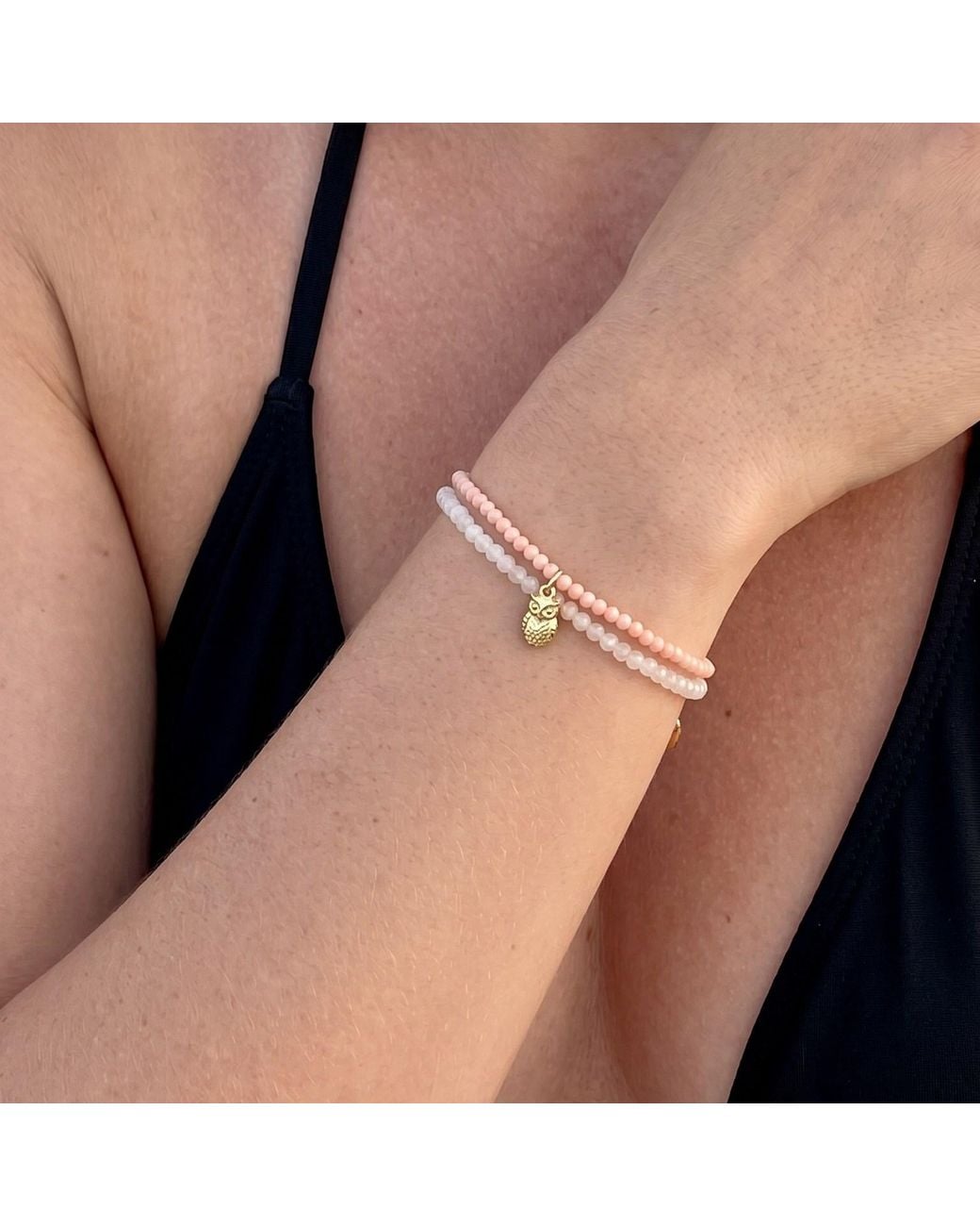 With Love Darling Metallic Opal Wisdom Wrap Pearl Bracelet