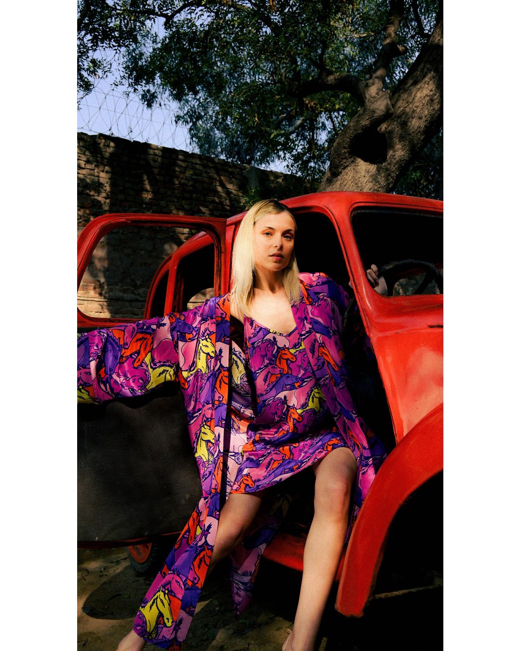 Any Old Iron Purple Runaway Short Dress