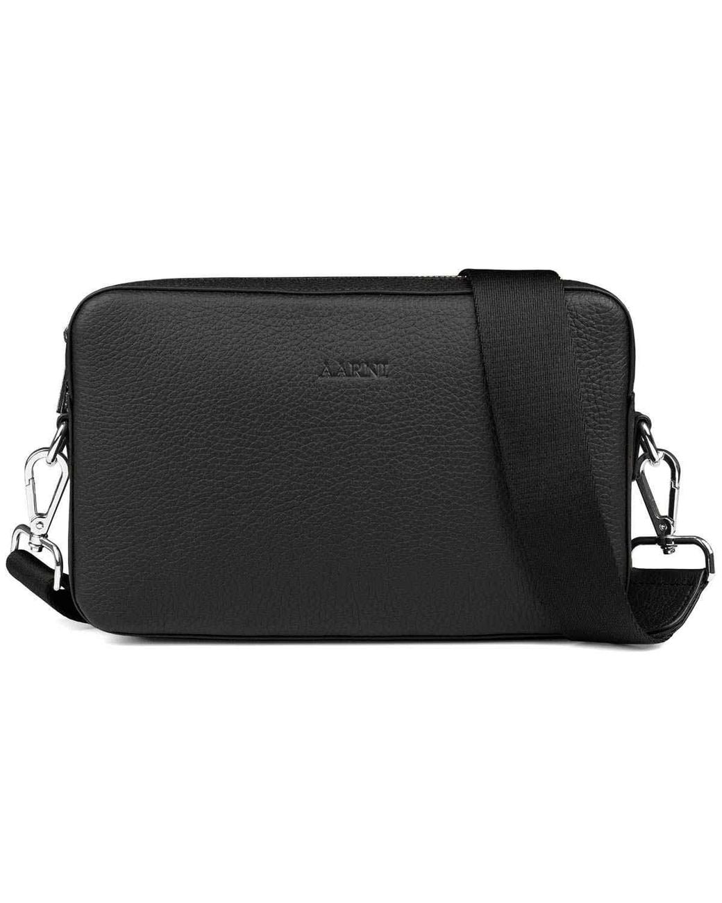 Aarni Black Large Crossbody Bag