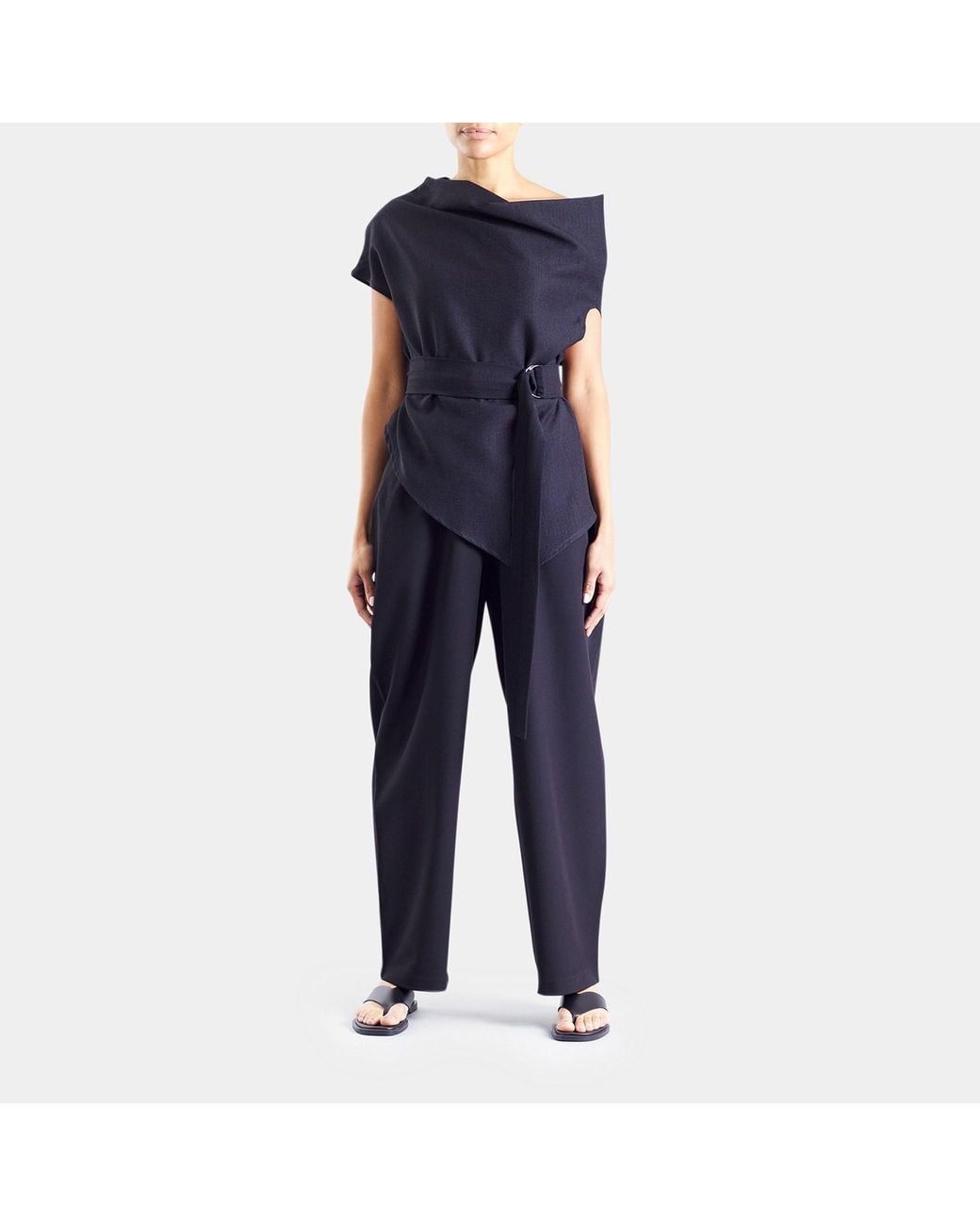 Meem Label Blue Theo Asymmetric Top