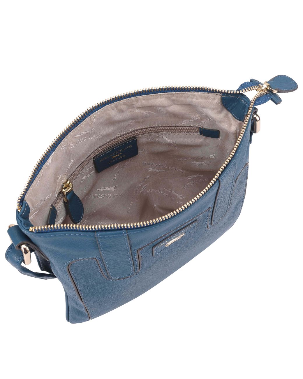 Paul Costelloe Blue Marble Crossbody Bag