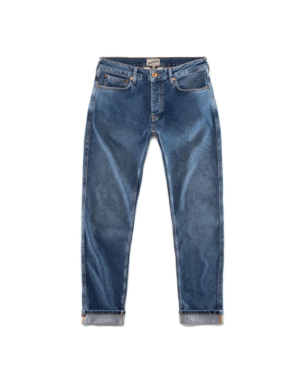 &SONS Trading Co Blue Brandon Jeans Washed for men