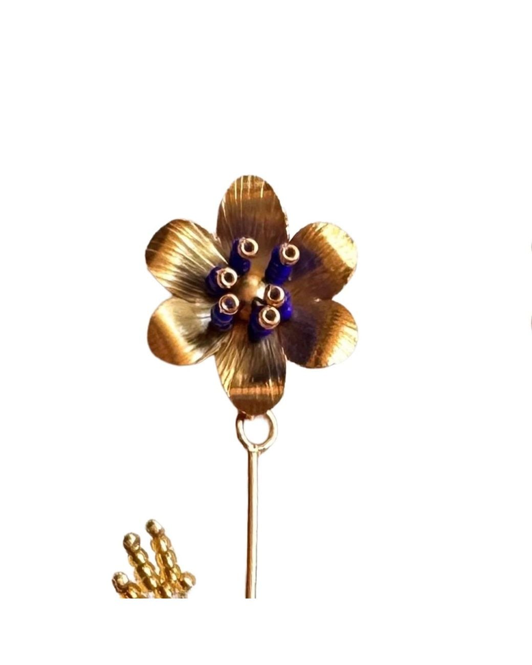 Iliana Arrazola Blue Hummingbird Dangle Earrings, Glass Beads, Beaded Jewelry