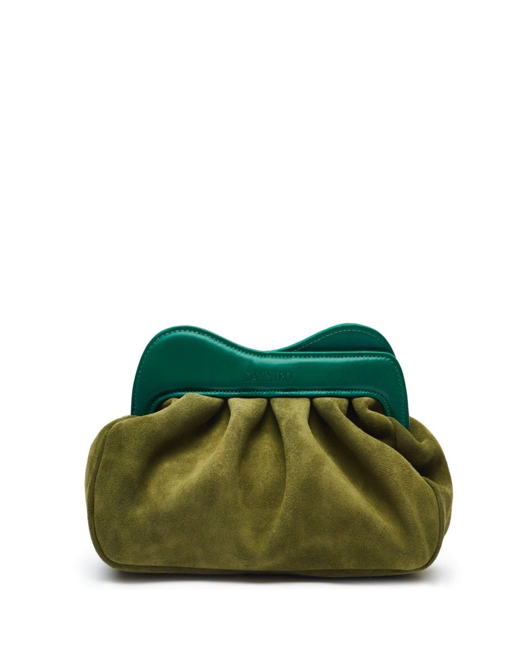 Danni Ro Green Lisbon Baby Clutch Suede
