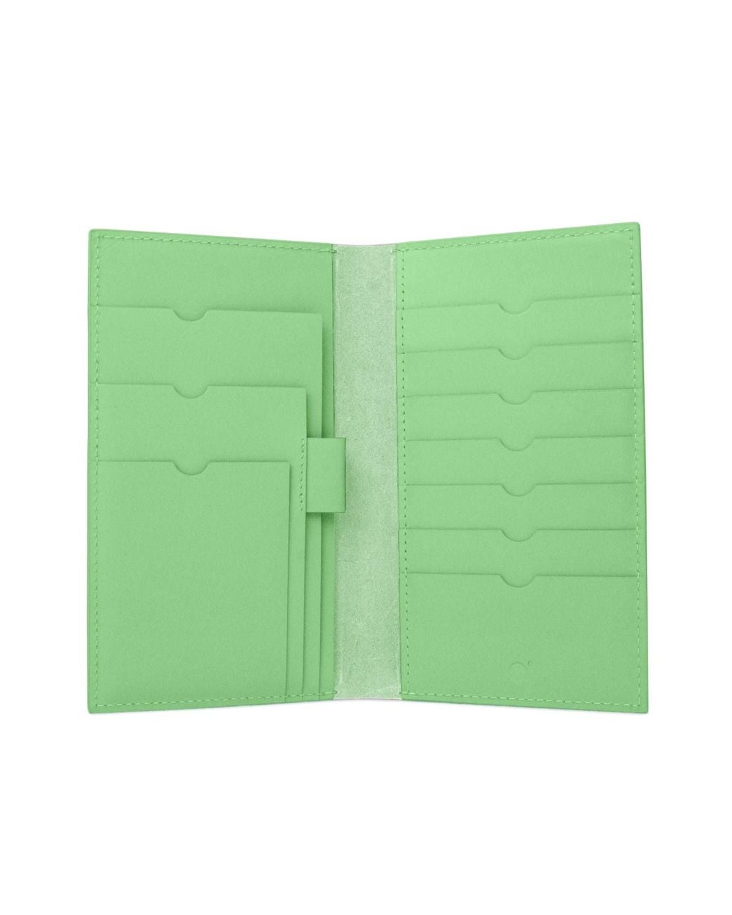godi. Green Handmade Leather Passport & Travel Wallet for men