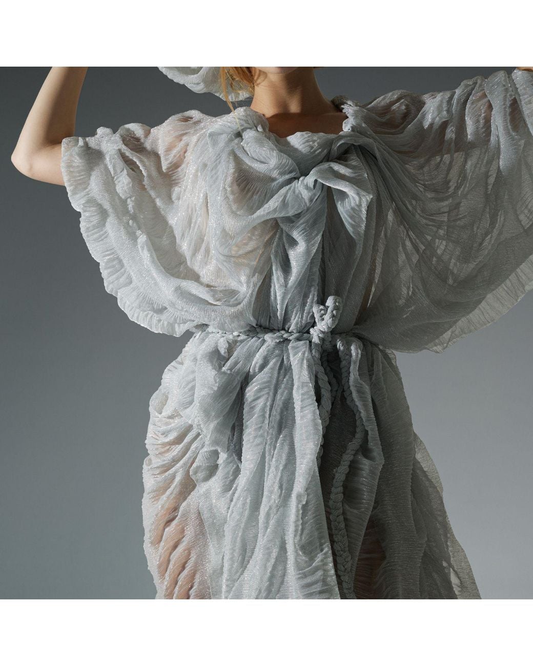 Miro Misljen White Zephyr Cloud Dress
