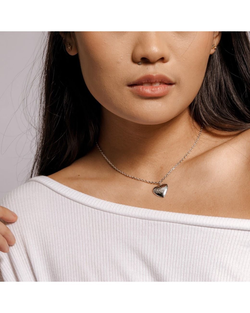 Cloud Haven Metallic A Pittie Has My Heart Necklace