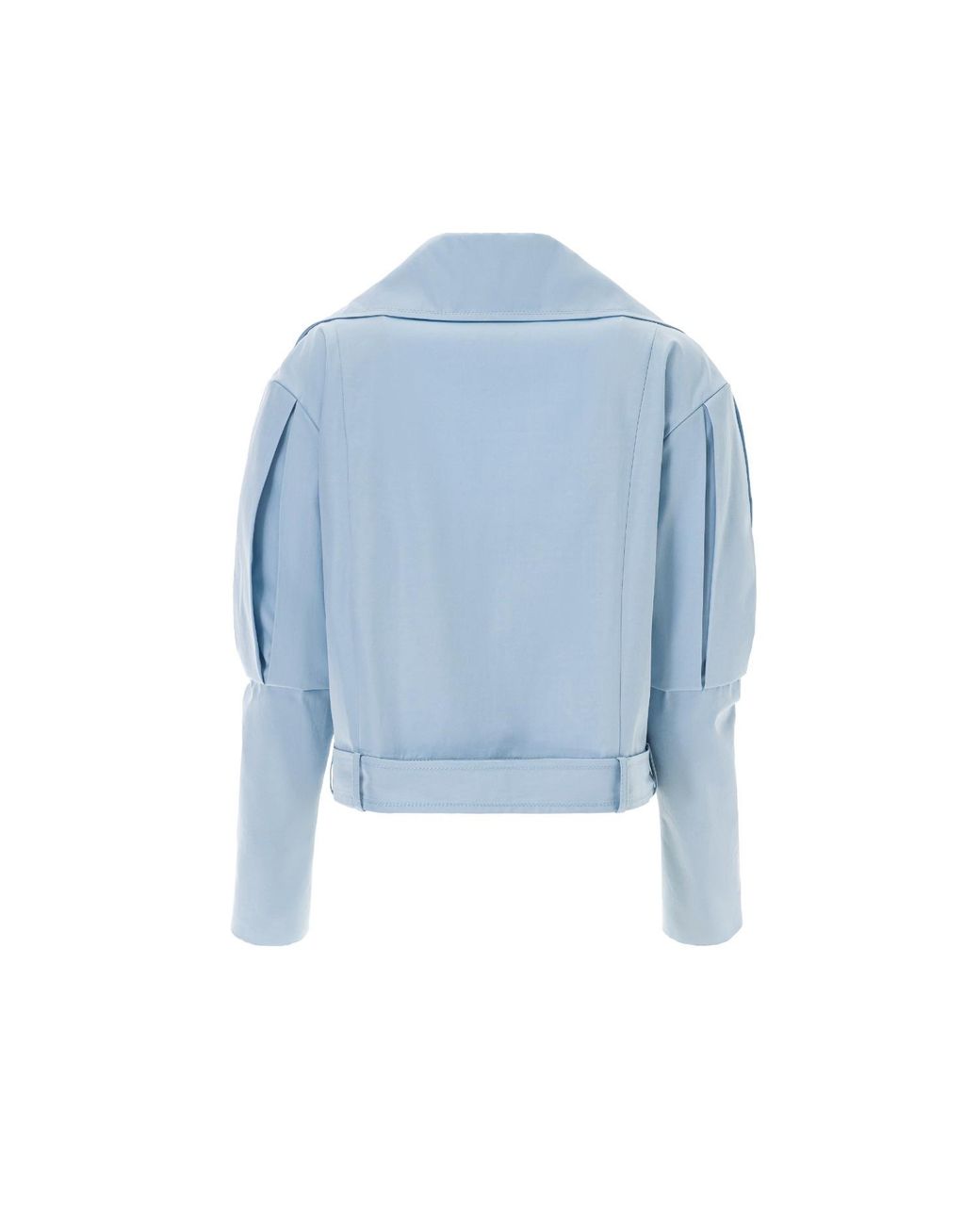 Lita Couture Blue Statement Jacket With Oversized Lapels