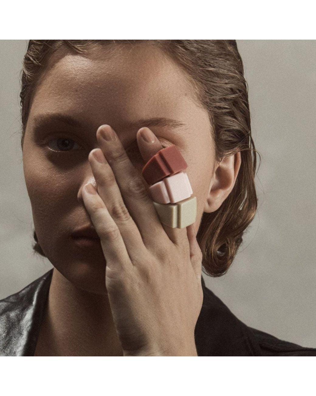 THE ROSE Pink Pale Bague Urbone – Sculptural Ring