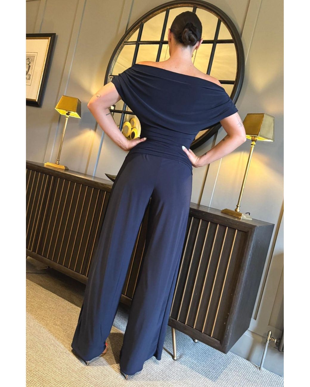 Atom Label Blue Carbon Jumpsuit