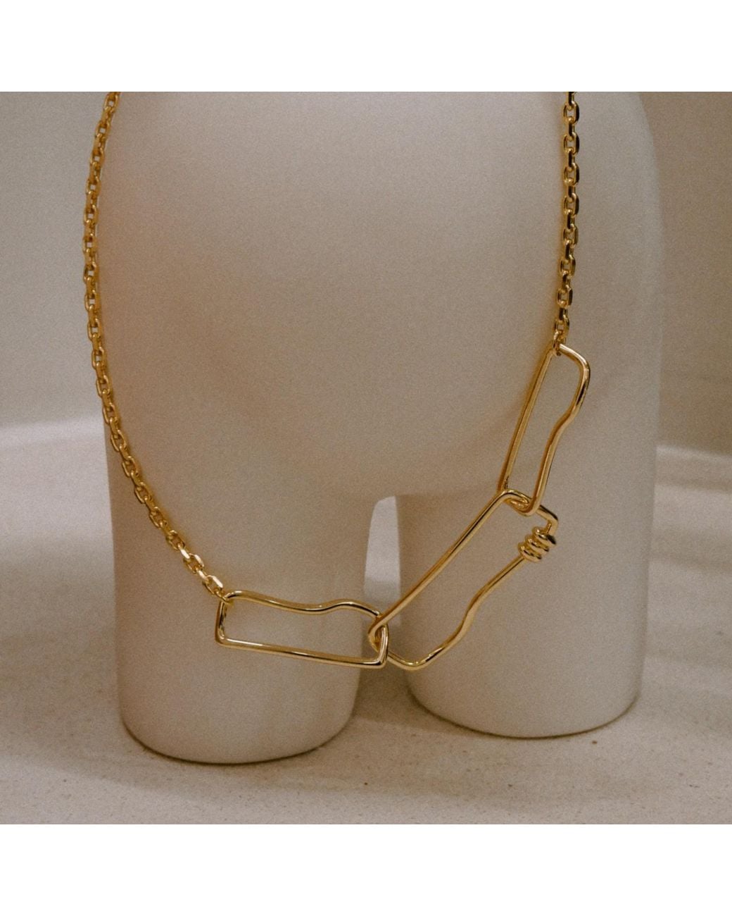 Lait & Lune Metallic Volute Necklace