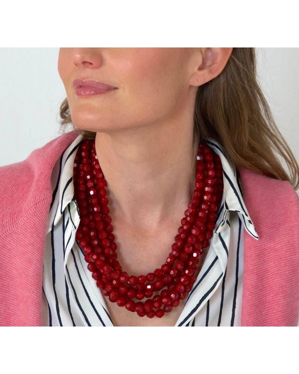Fairchild Baldwin Red Helena Ruby Necklace