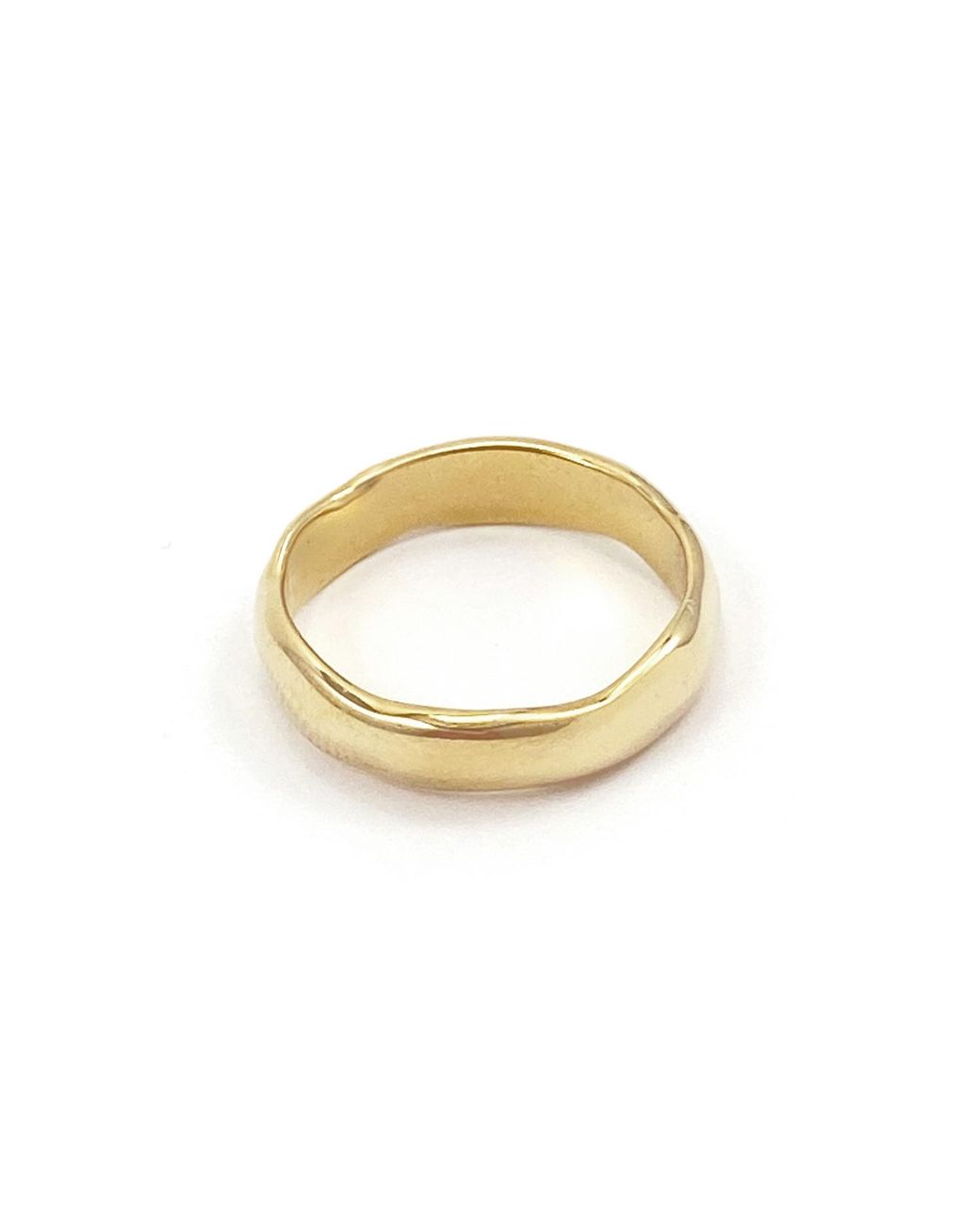 Biko Jewellery Metallic Wavi Ring Thin