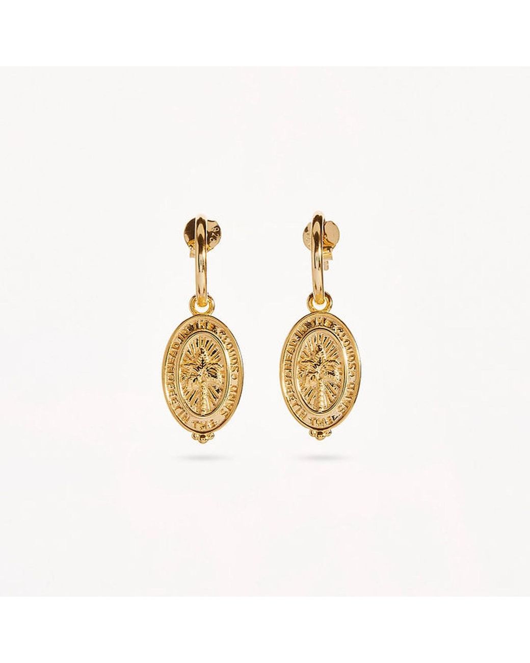 Onewildone Metallic Better Together Palm Tree Earrings