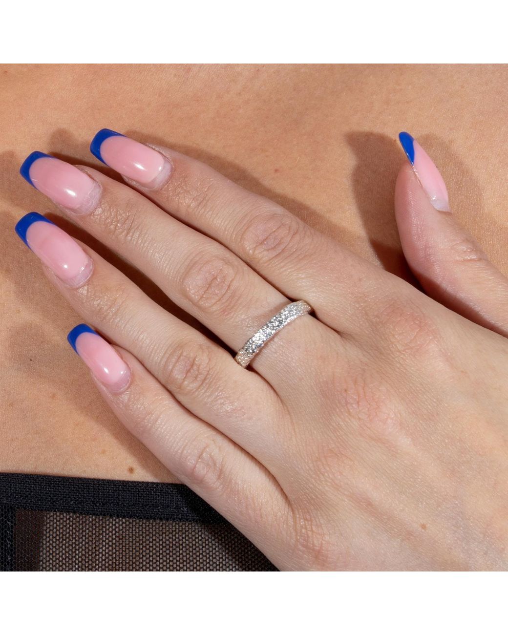 Lucy Quartermaine Metallic Solid Sterling Slim Hula Ring