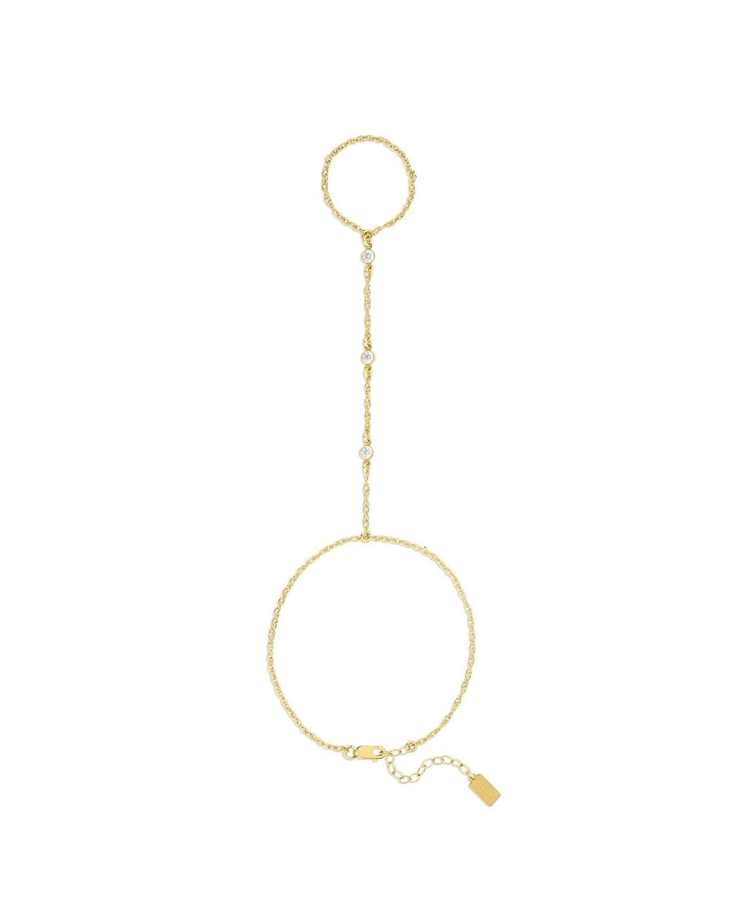 SET & STONES Metallic Cyrus Hand Chain