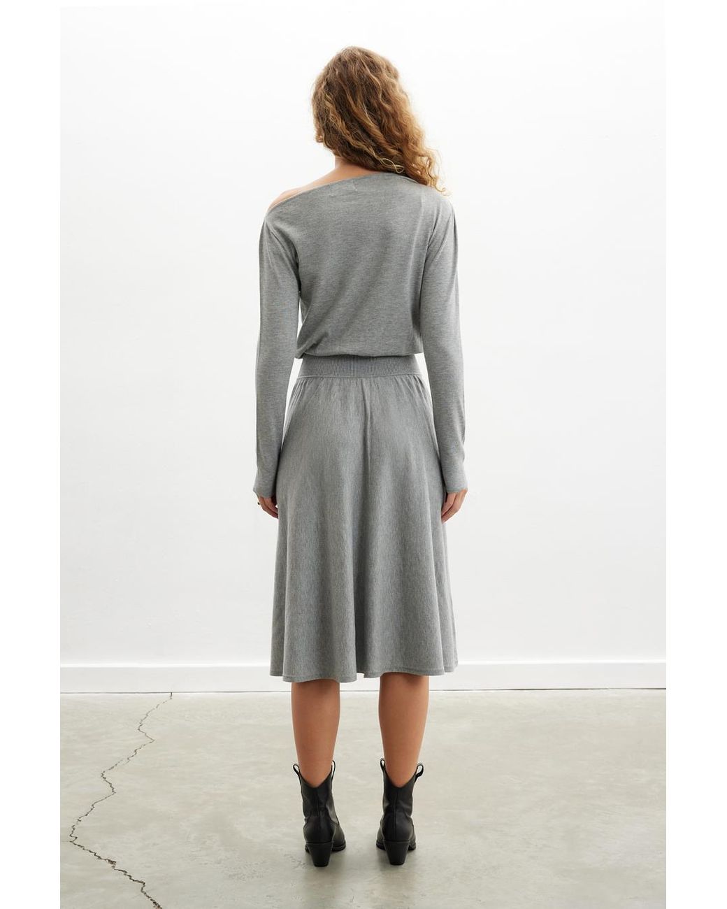Peraluna Gray Mayfair Knit Dress