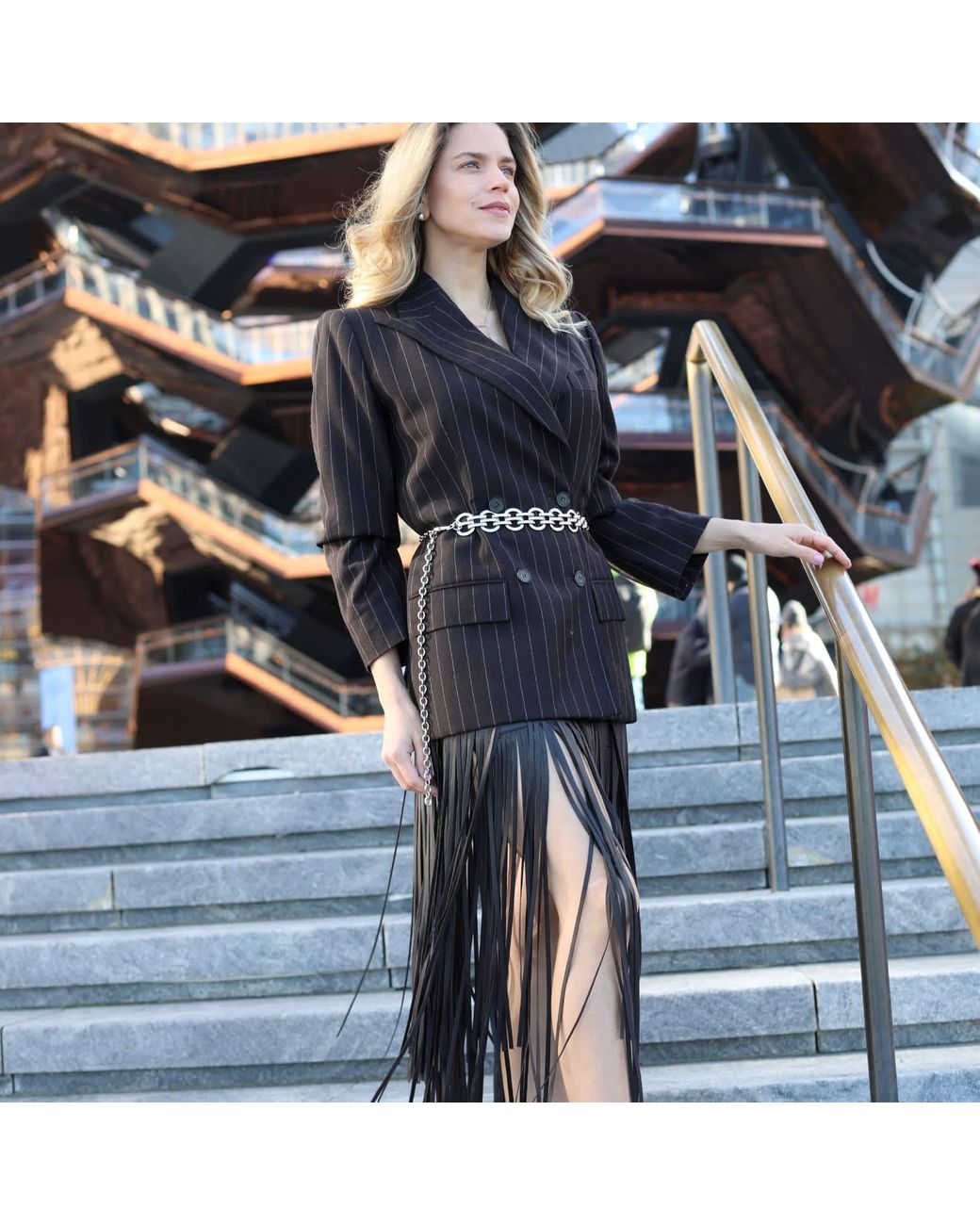 BeltBe Metallic Chain Belt