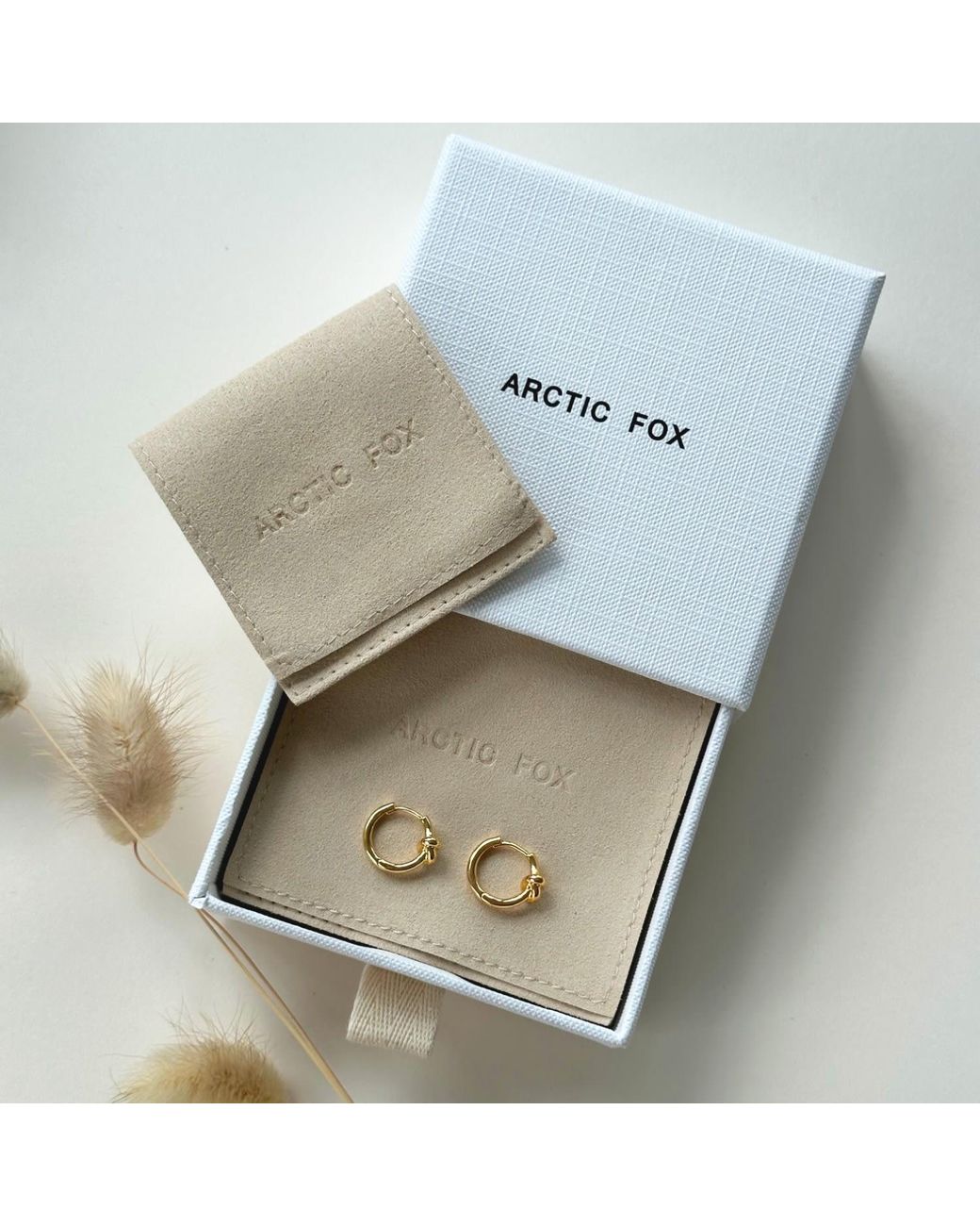 Arctic Fox & Co. Metallic Arya Molten Nugget Earrings