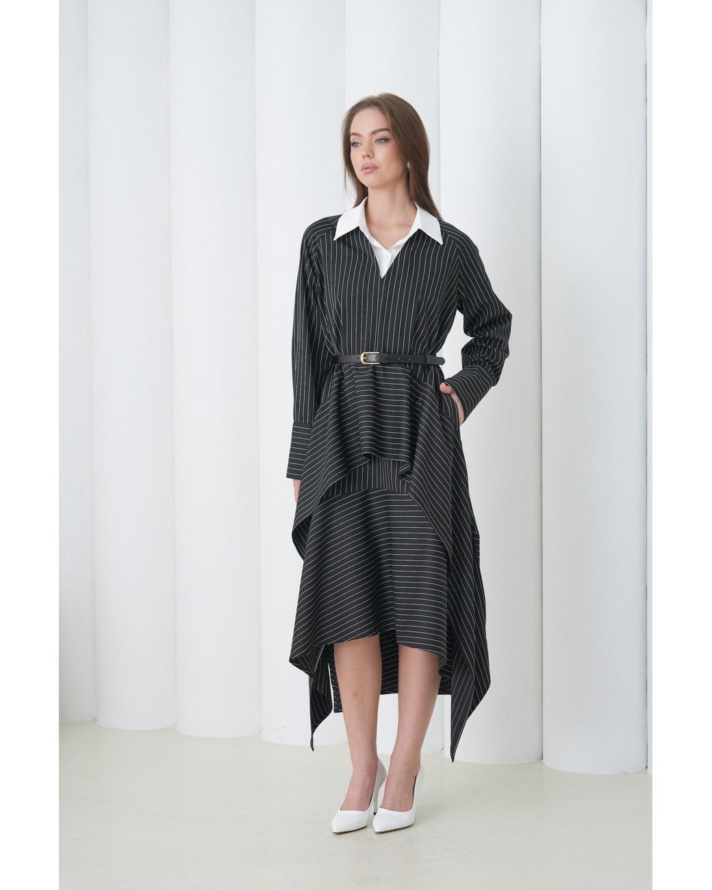 Lumina Eligma Black Aurelia Sculpt Dress