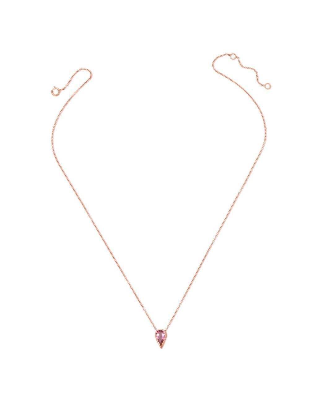 Heather Hawkins Jewelry Metallic Tourmaline Lotus Fine Pendant Necklace