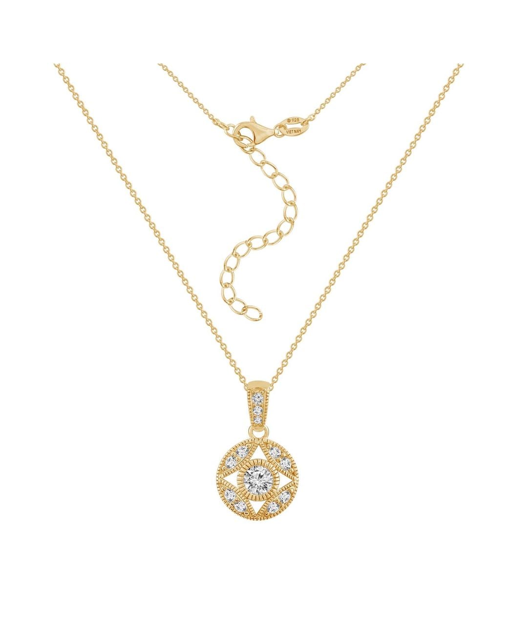 Diamonbliss Metallic Marilyn Monroe Vintage Round Pendant Necklace