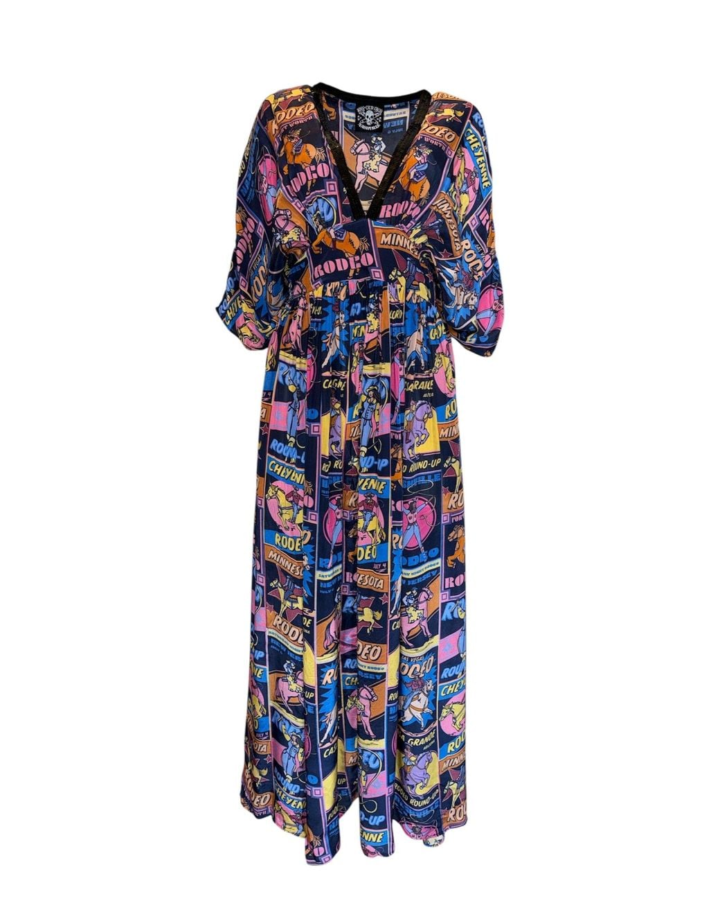 Any Old Iron Blue Rodeo Kaftan Dress