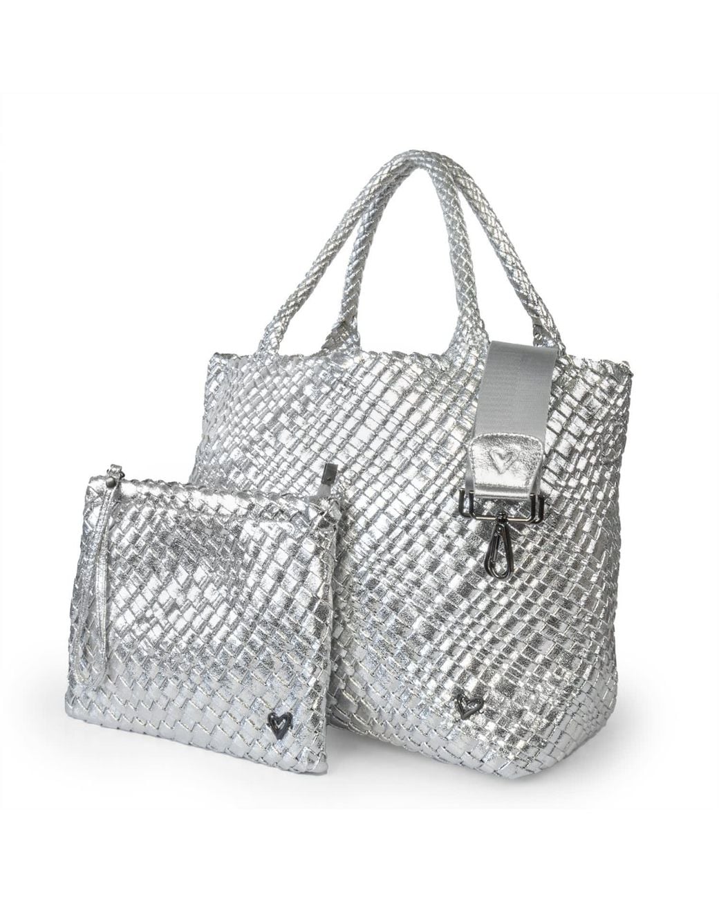 Prenelove Metallic London Large Woven Totes