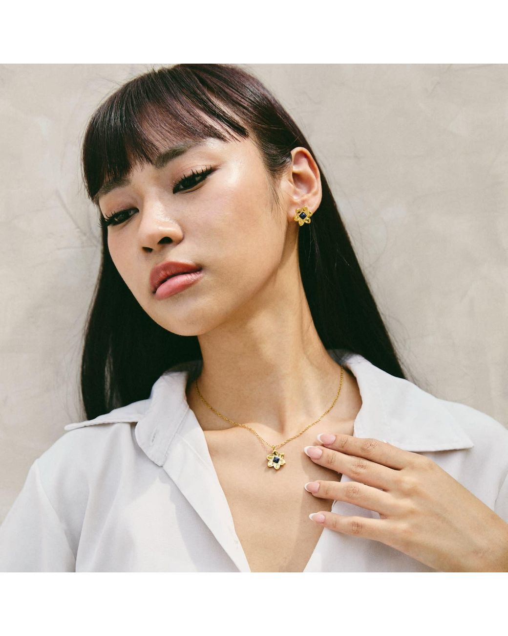 Mulgaro Metallic Junelle Necklace