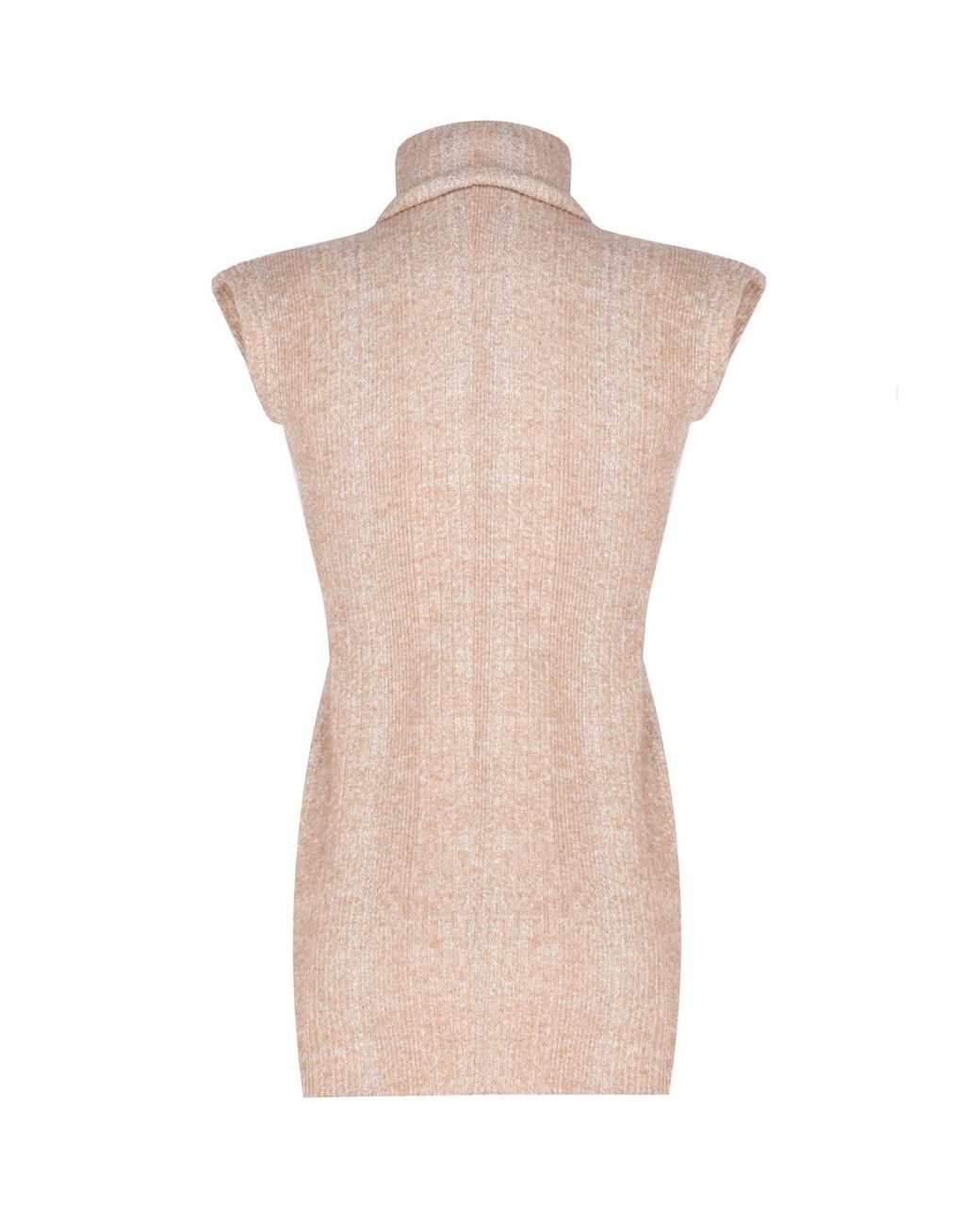 No'design Pink Neutrals Knit Mini Dress With Rose Detail