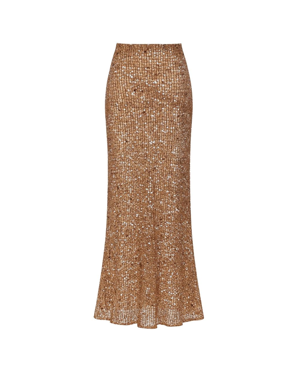 NAZLI CEREN Brown Clea Crochet Skirt