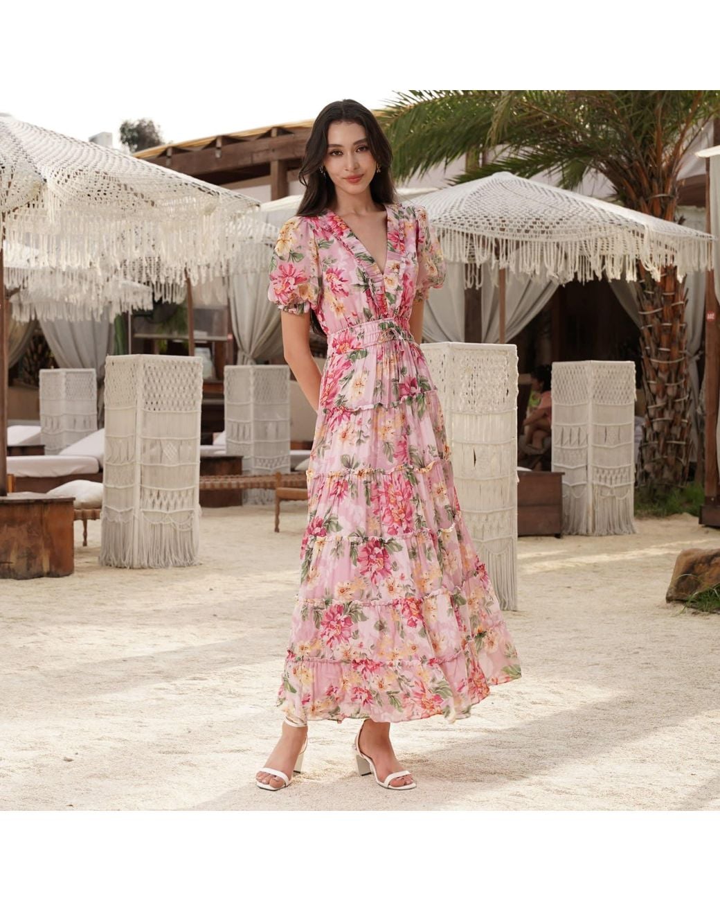 Yumi Kim Pink Farrah Maxi Dress