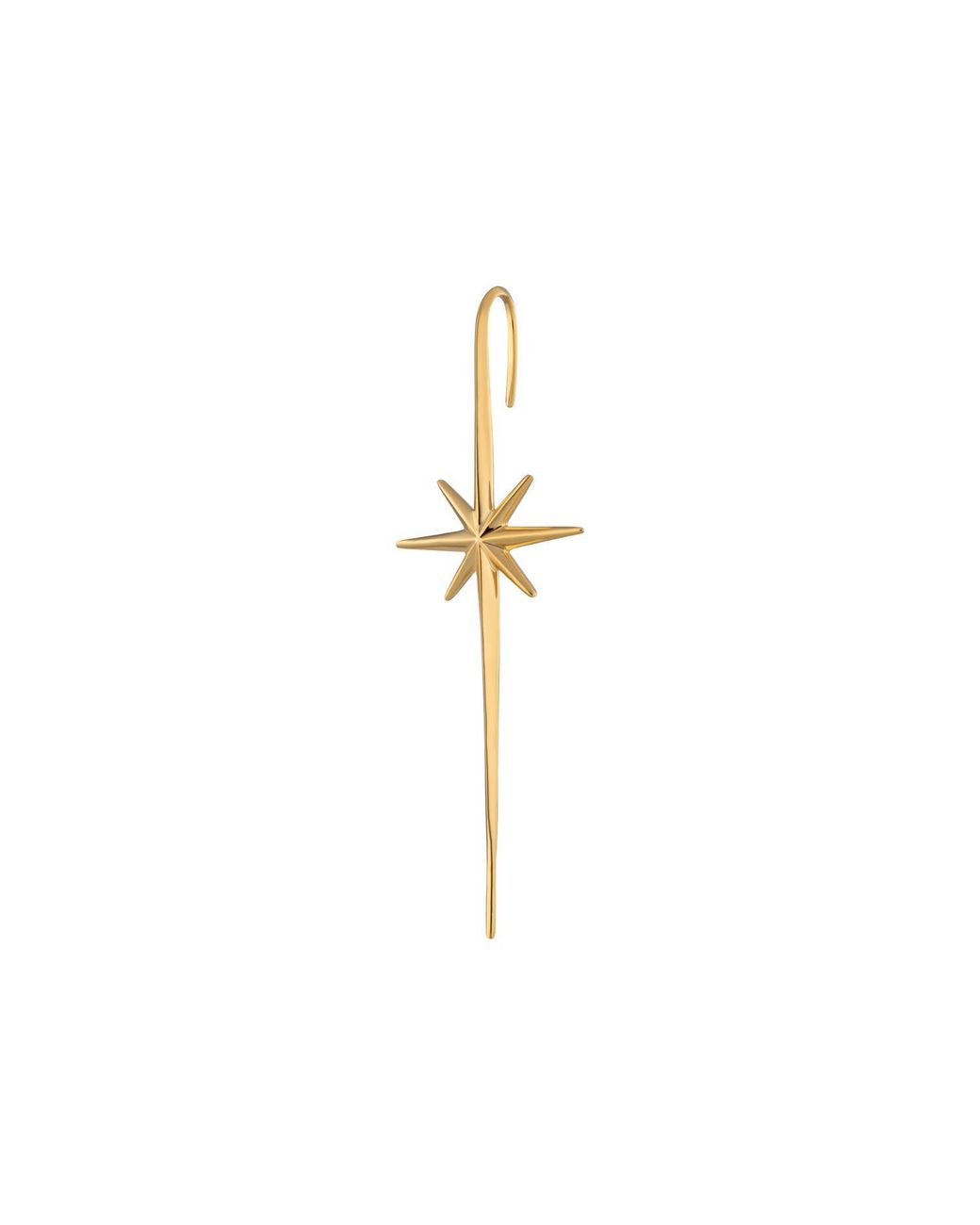 Scream Pretty Metallic Plated Star Ear Crawler