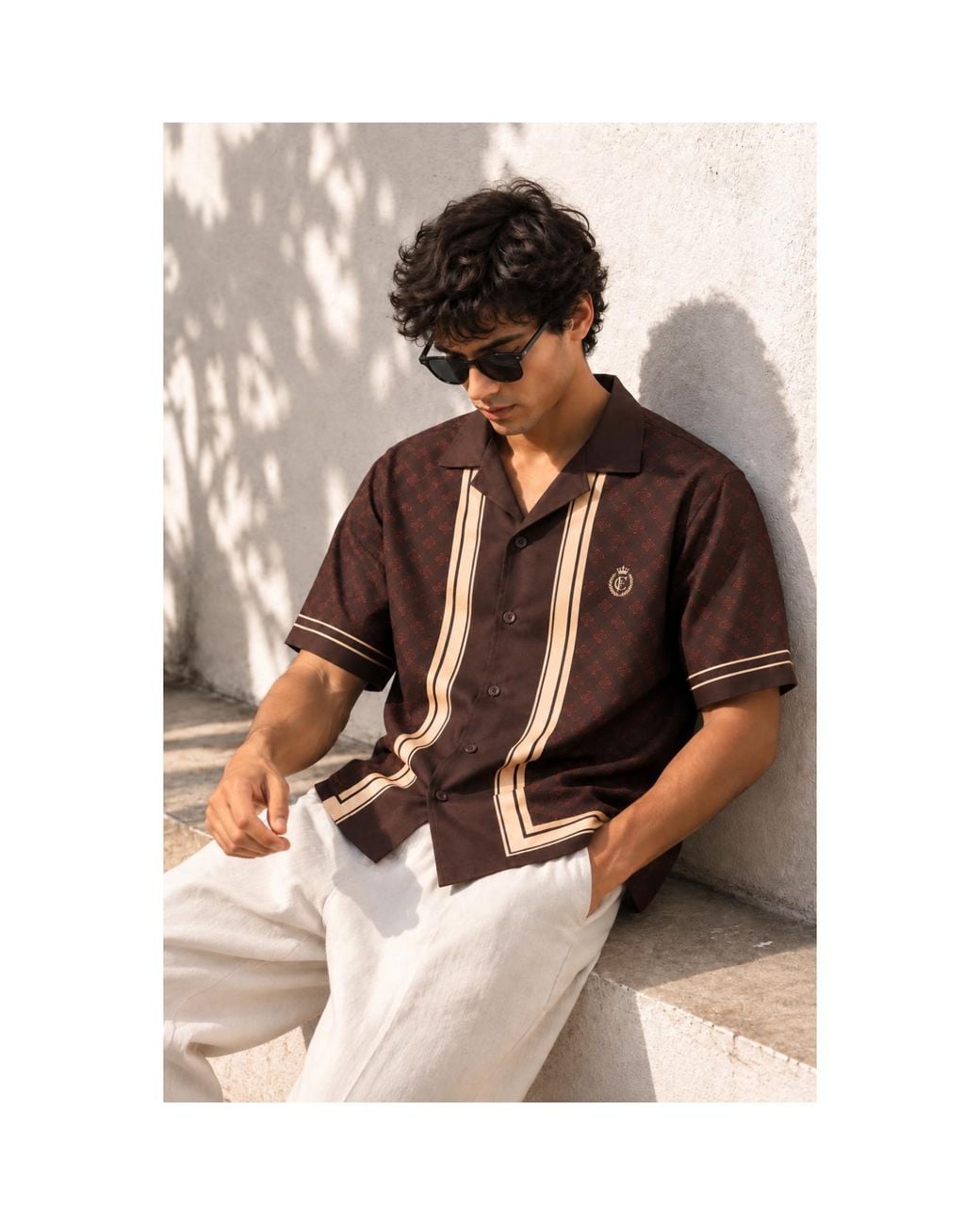 Chic Urban Brown Nocturne Shirt for men