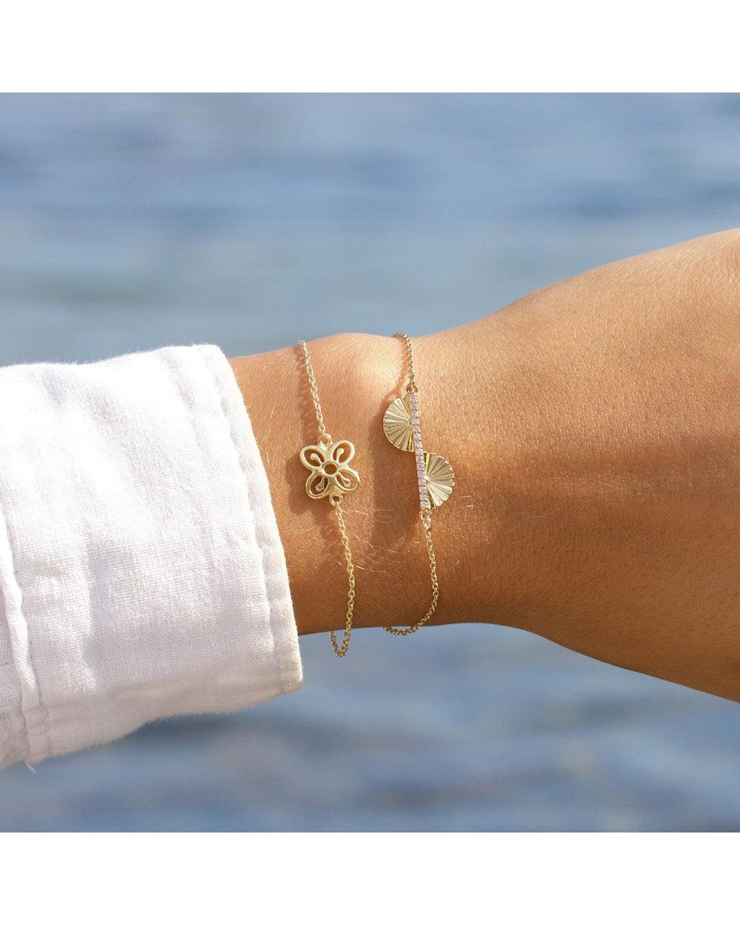 With Love Darling Metallic Bese Saka Bracelet