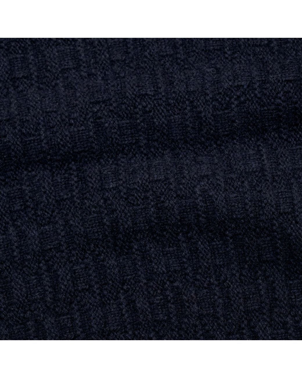 Paul James Knitwear Blue Merino Cashmere Textured Triangle Blythe Scarf