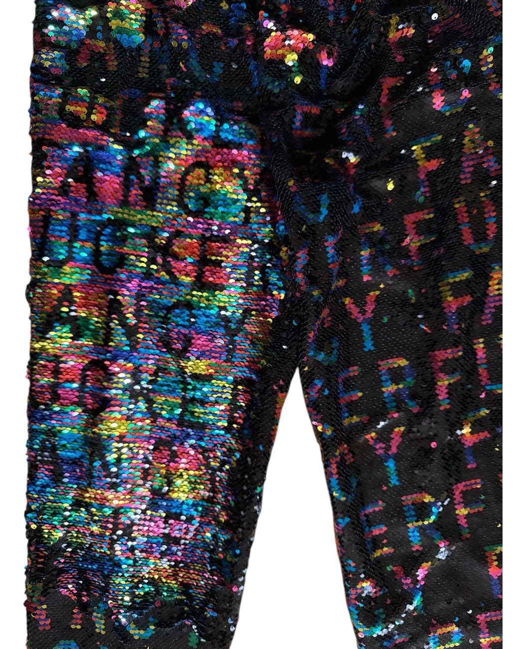 Any Old Iron Blue Reversible Sequin Fancy Fucker Joggers