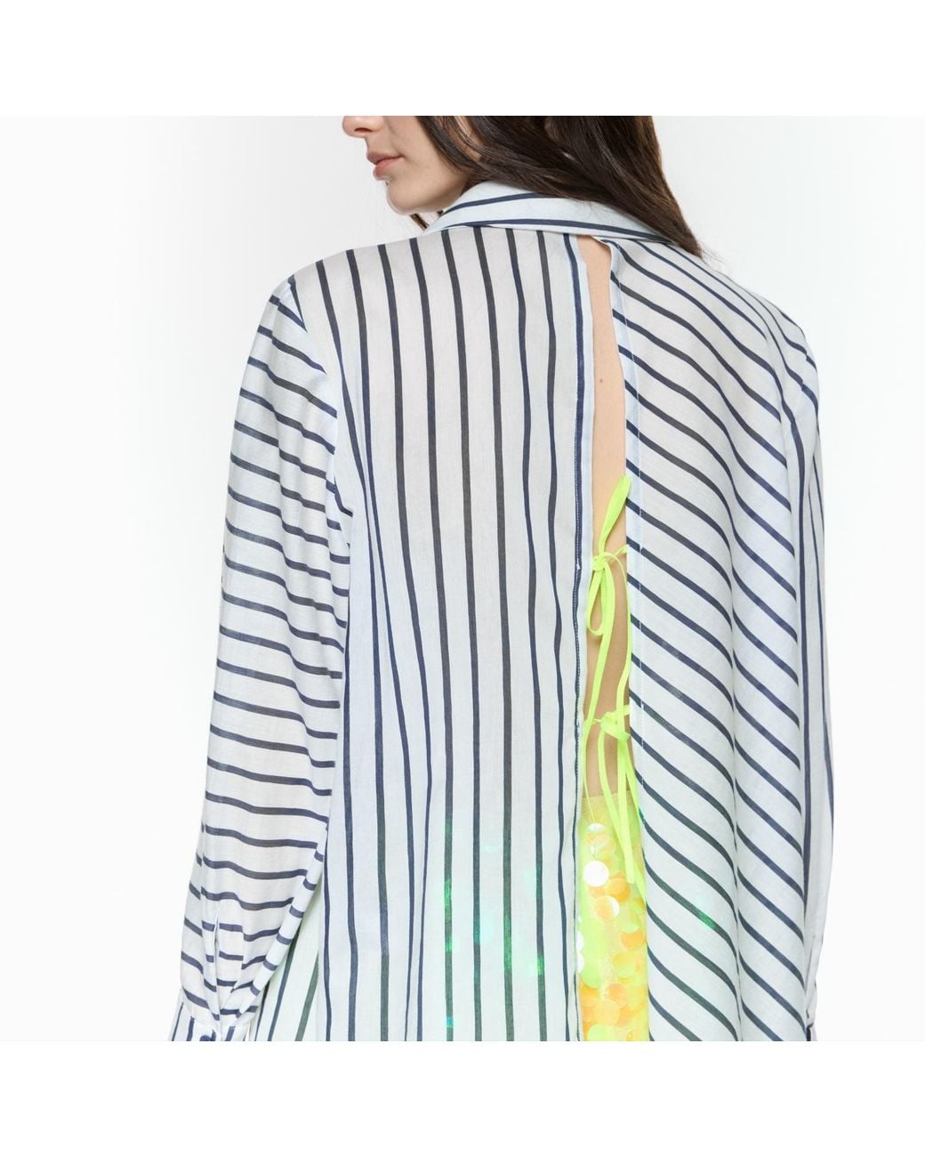 Mirimalist Blue Helix Striped Shirt
