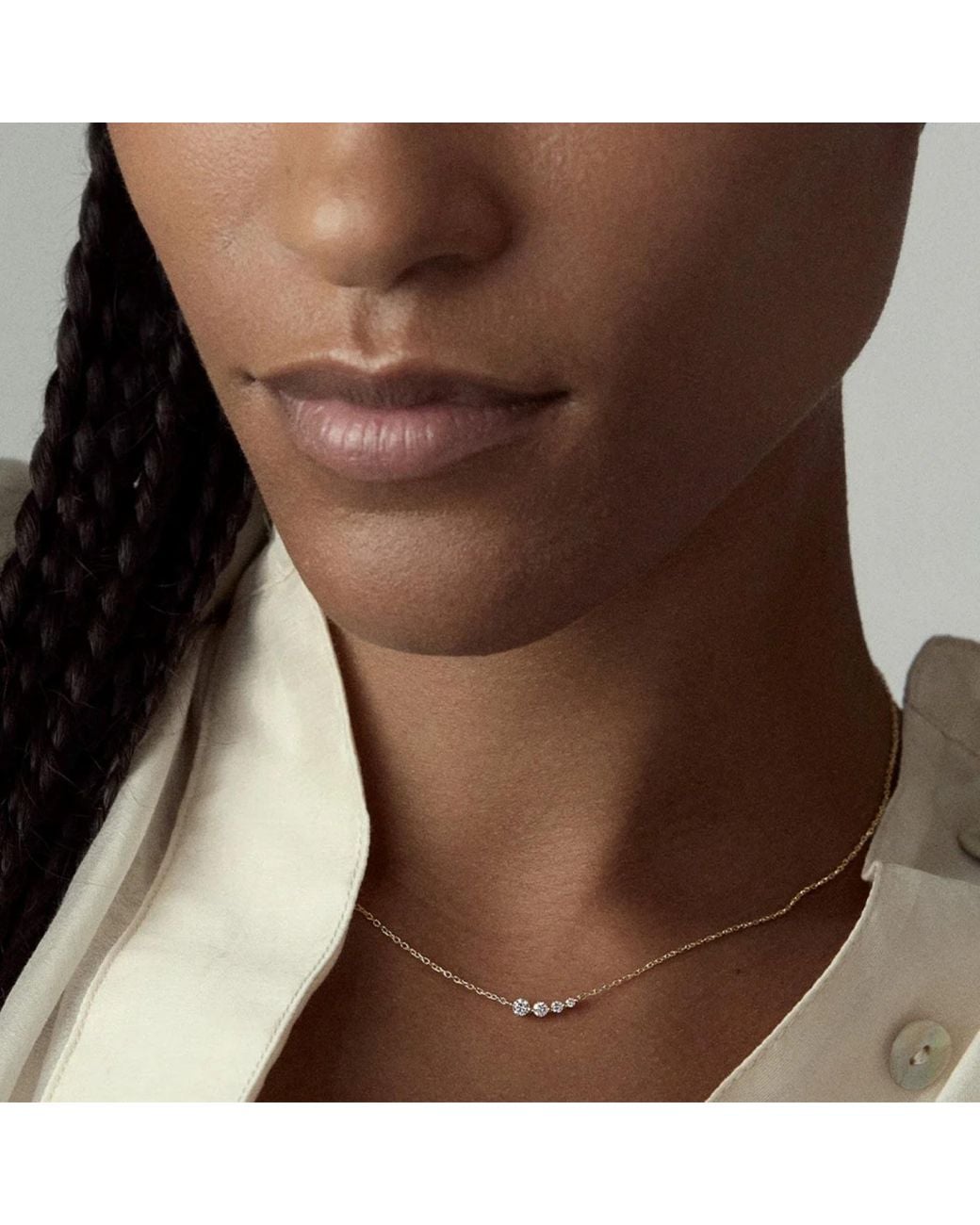 Dinny Hall Metallic Shuga Tapering Scoop Necklace