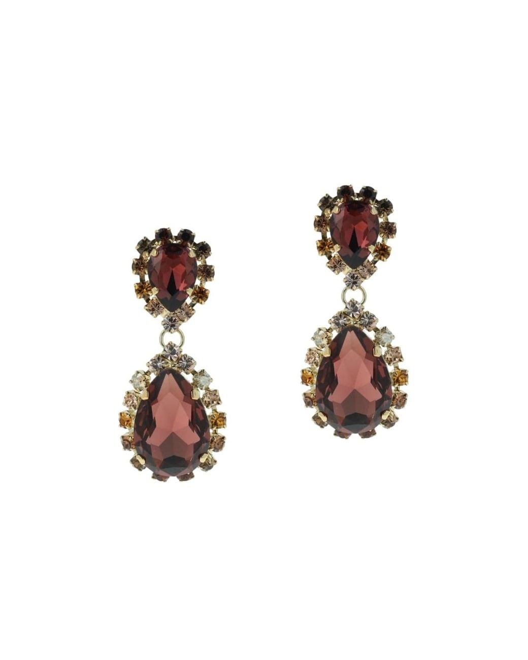 Otazu Brown Amethyst Sunset Earrings