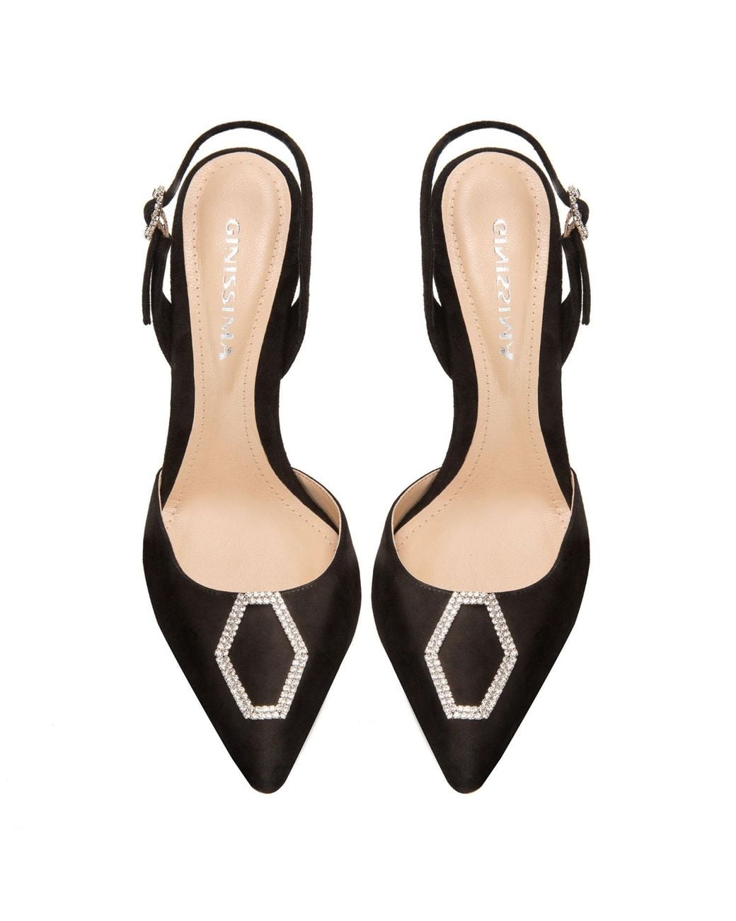 Ginissima Blue Alice Shoes With Crystal