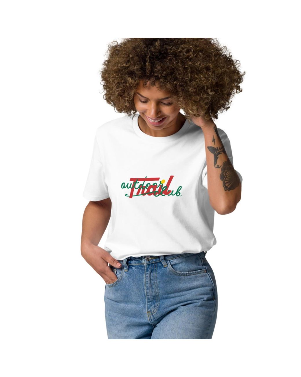 Anchor and Crew White Outdoor Trail Club Supply Organic Cotton T-Shirt