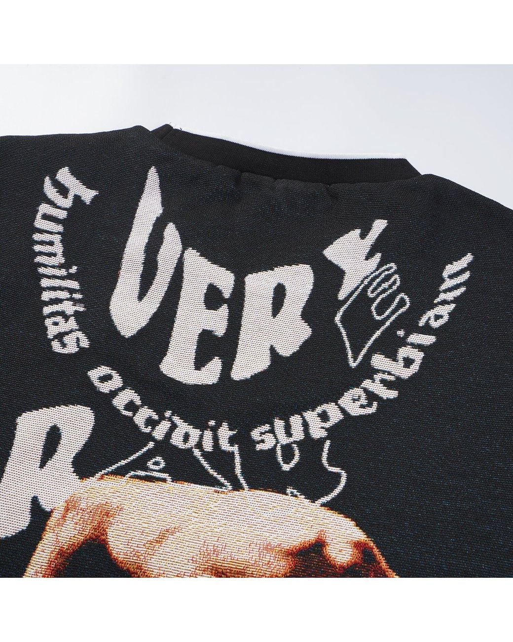 VERYRARE Black Antihero Judith Crewneck for men