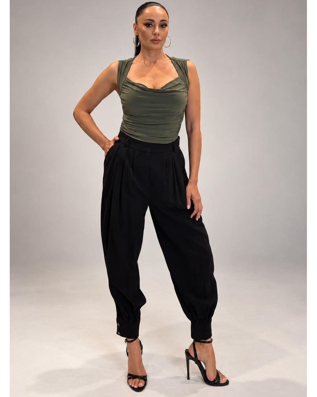 Monice London Green Anise Backless & Bra Friendly Top