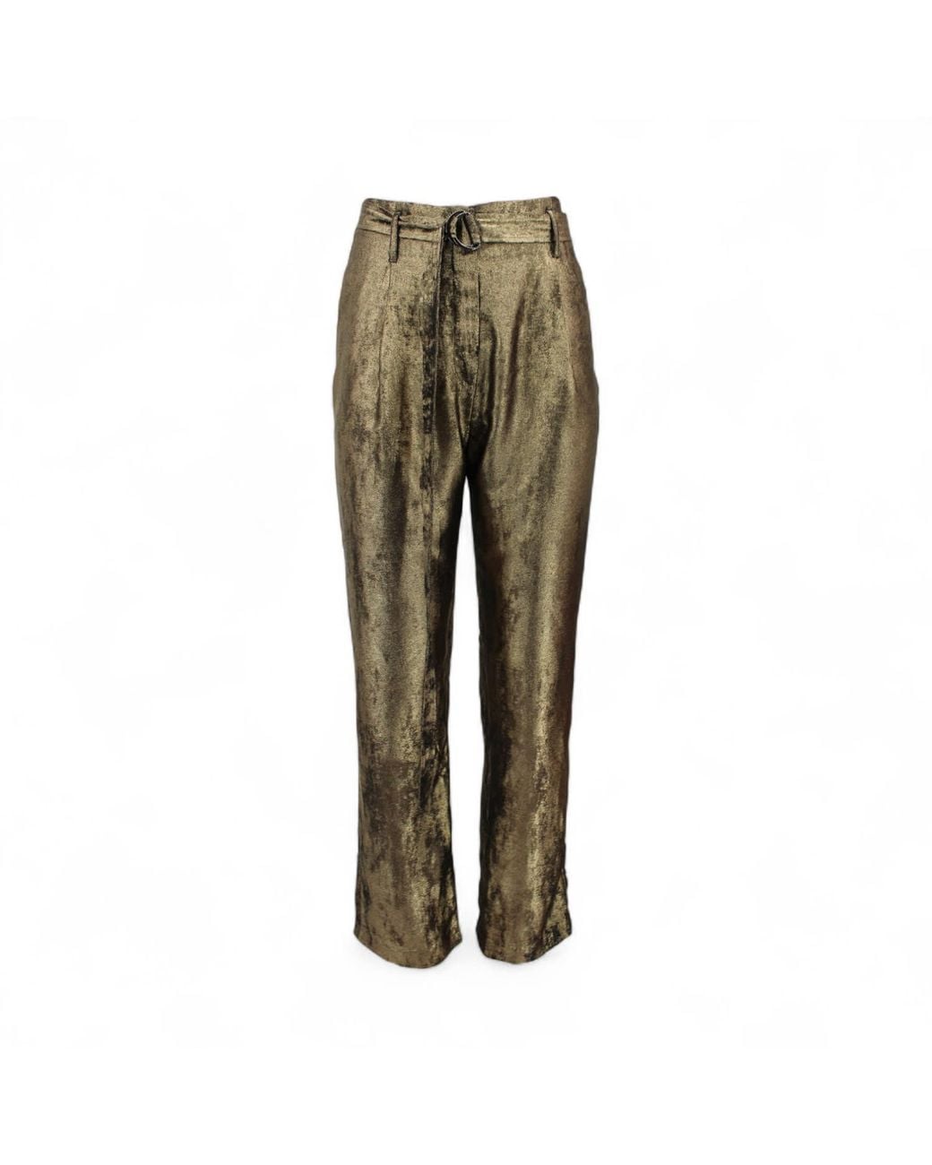 Monzlapur New York Green Burnt High-Waisted Pant