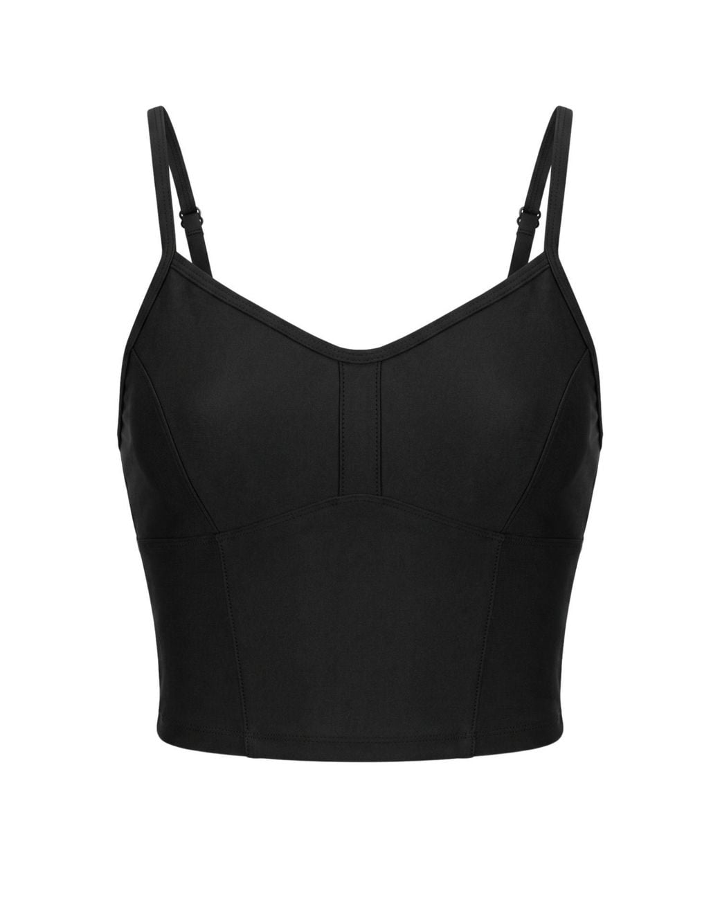 Lime Ricki Swimwear Black Classic Crop Top