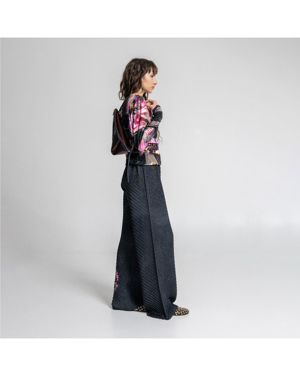 ARTISTA Blue Ruben Pleated Pants