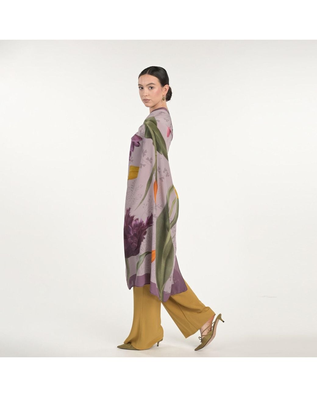 Silk&Soul Purple Tulip Scarf