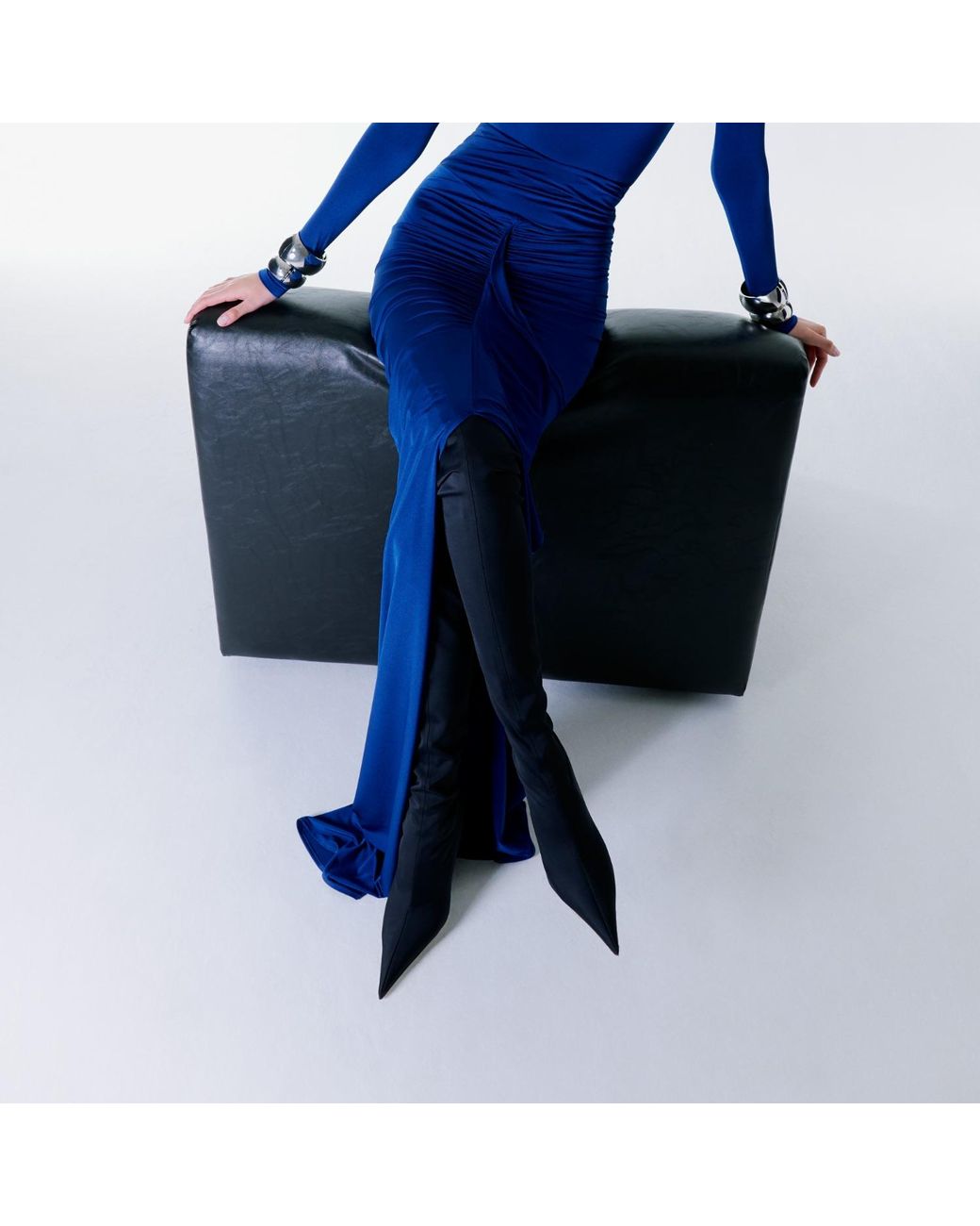 Herfetch Blue Maxi Siren Skirt