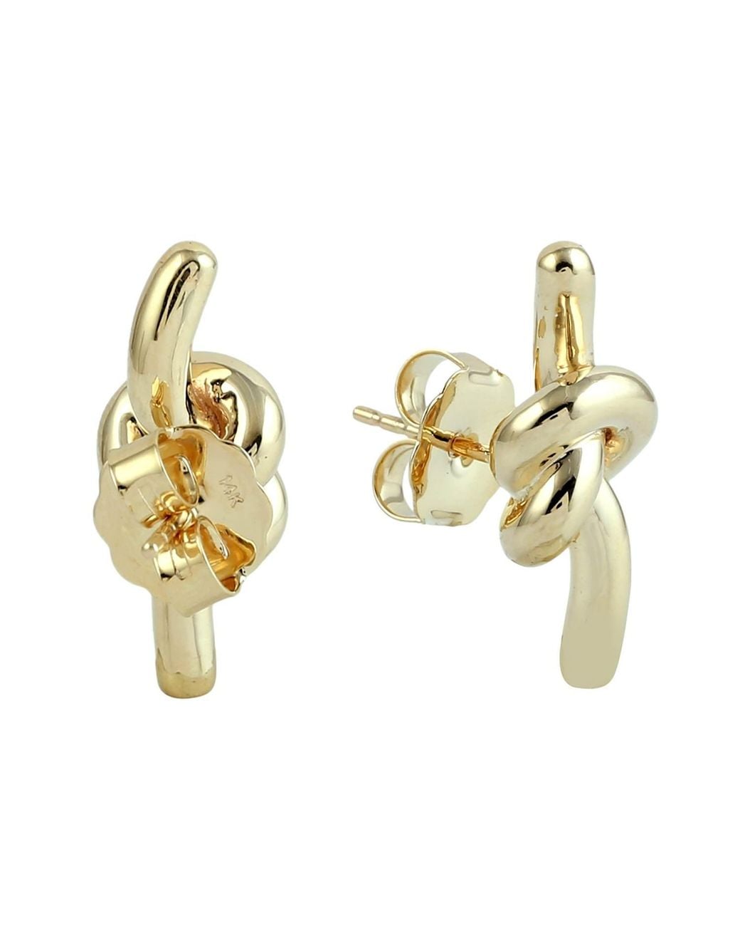 Artisan Metallic 14K Knot Stud Earrings